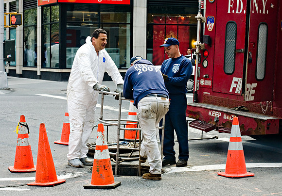 Fire Dept workers