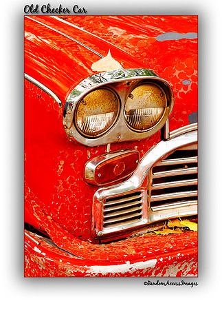 More detail of a Checker car.